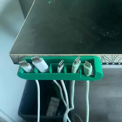 Khay giữ dây cáp 3D tiện lợi cho bàn làm việc - Sắp xếp gọn gàng