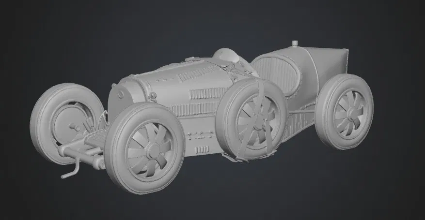 Mô hình in 3D Bugatti T35B: Tái hiện vẻ đẹp huyền thoại xe đua cổ - Image 1
