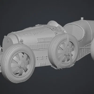 Mô hình in 3D Bugatti T35B: Tái hiện vẻ đẹp huyền thoại xe đua cổ