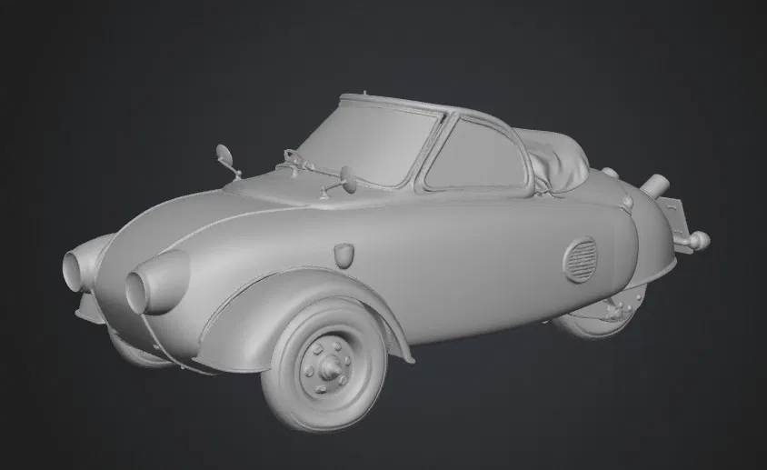 Mô hình 3D xe cổ 1957 Mack Moto - Thiết kế hoài cổ độc đáo - Image 1