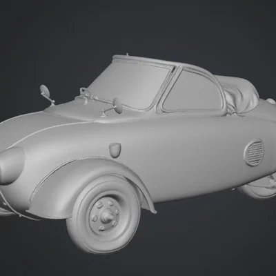 Mô hình 3D xe cổ 1957 Mack Moto - Thiết kế hoài cổ độc đáo