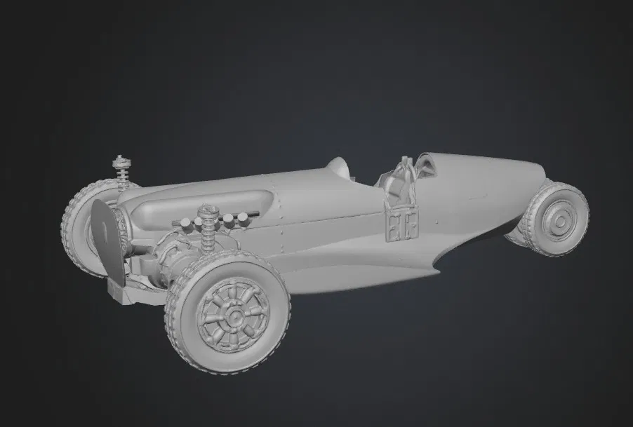 Mô hình xe đua cổ điển Blue Streak No.7 dành cho người đam mê in 3D - Image 1