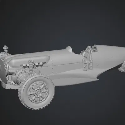 Mô hình xe đua cổ điển Blue Streak No.7 dành cho người đam mê in 3D