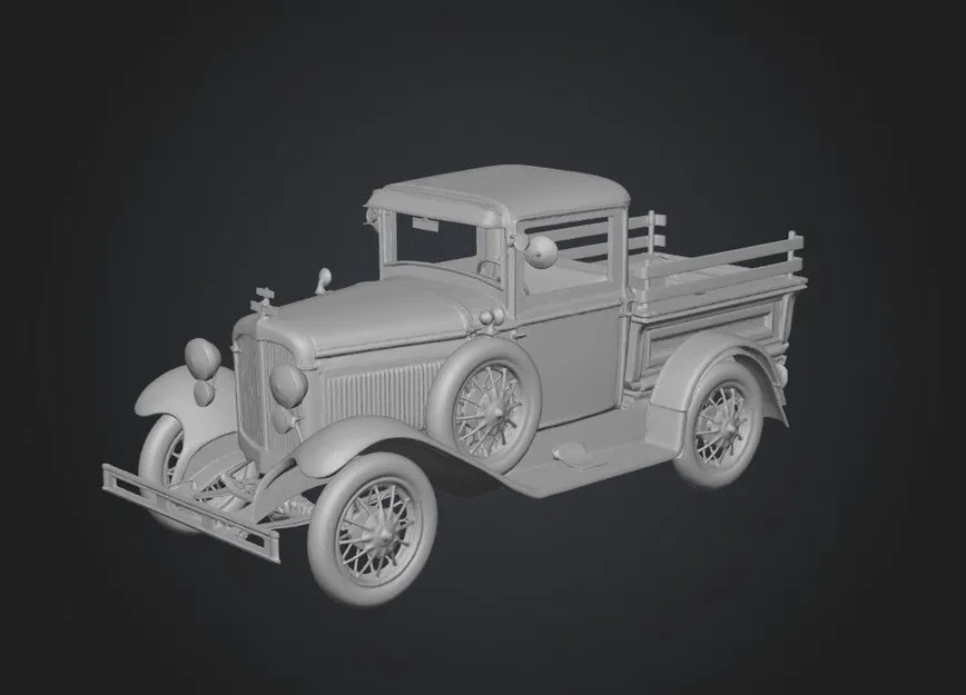 Mô hình Ford Pickup 1931: Kiệt tác xe bán tải cổ điển cho in 3D - Image 1