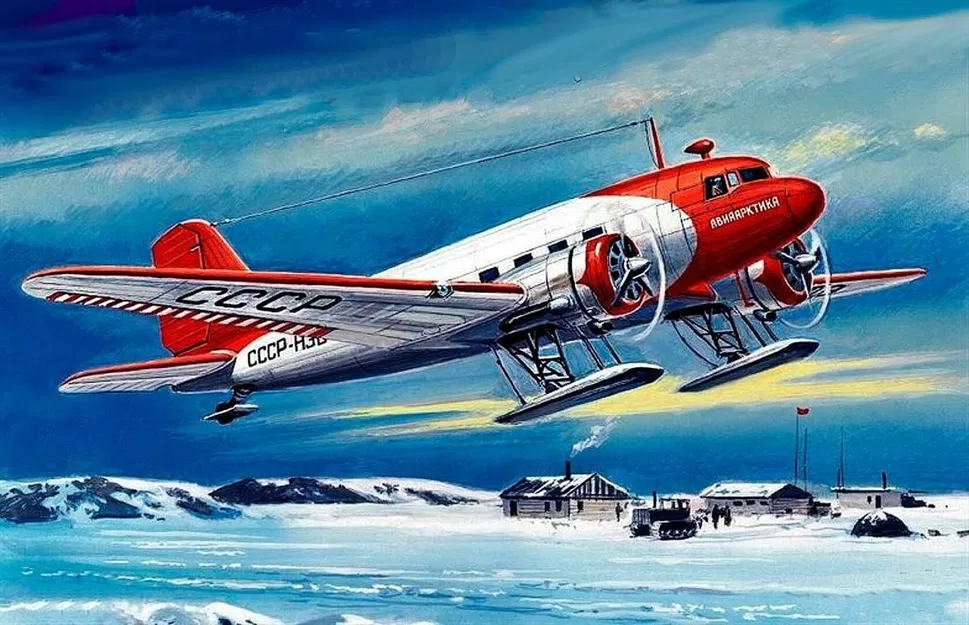 Mô hình Li-2 V-T (Hàng không vùng cực) - Image 2