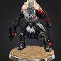 Mô hình Berserker Carbon - Chiến binh Fantasy hầm hố cho in 3D - Thumbnail 1