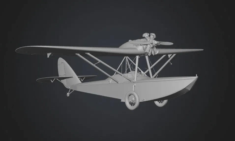 Mô hình thủy phi cơ cứu thương Shavrov SH-2 in 3D chi tiết - Image 1