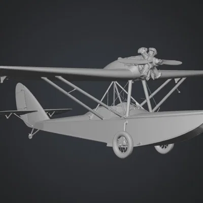 Mô hình thủy phi cơ cứu thương Shavrov SH-2 in 3D chi tiết