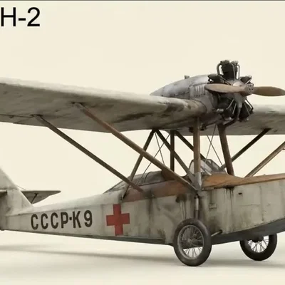 Mô hình thủy phi cơ cứu thương Shavrov SH-2 in 3D chi tiết