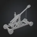 Mô hình máy bắn đá Trebuchet cổ điển in 3D cực chi tiết - Thumbnail 1
