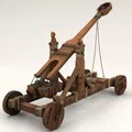 Mô hình máy bắn đá Trebuchet cổ điển in 3D cực chi tiết - Thumbnail 2
