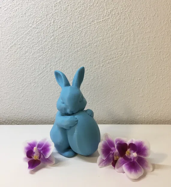 EASTER BUNNY WITH EGG - CHÚ THỎ PHỤC SINH ÔM TRỨNG - Image 1