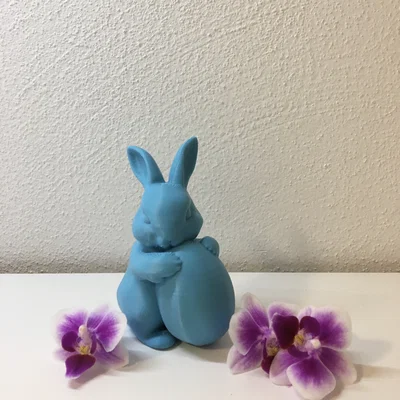 EASTER BUNNY WITH EGG - CHÚ THỎ PHỤC SINH ÔM TRỨNG