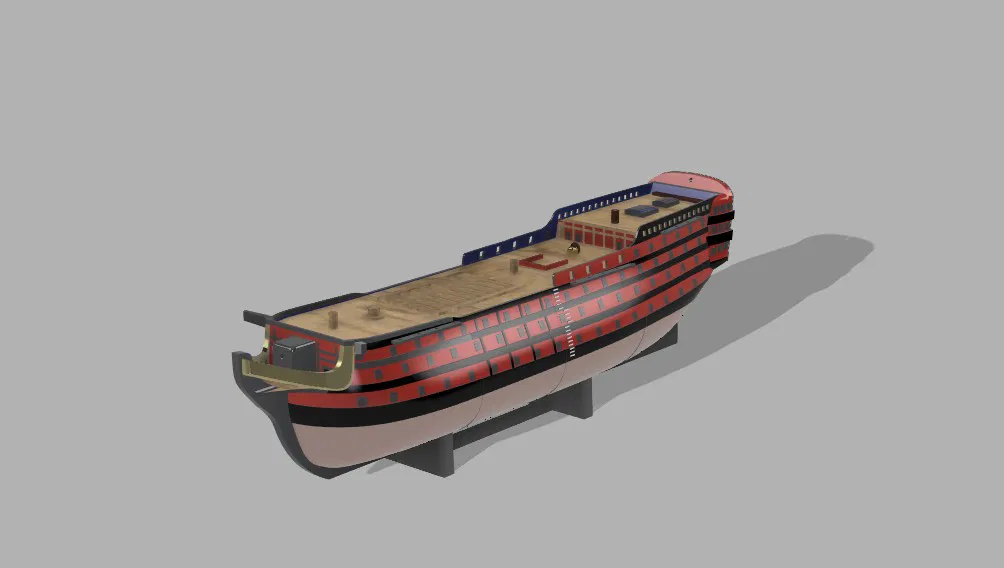 Mô hình tàu chiến hạng nhất của Pháp - L'Orient - Image 1