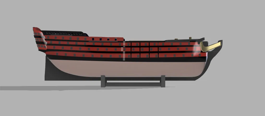 Mô hình tàu chiến hạng nhất của Pháp - L'Orient - Image 4