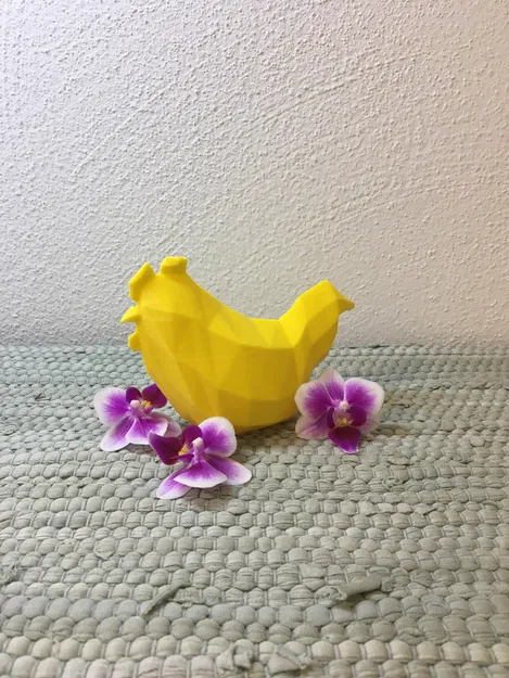 Mô hình gà Low Poly trang trí Lễ Phục Sinh 2026 - Image 1