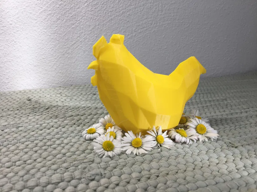 Mô hình gà Low Poly trang trí Lễ Phục Sinh 2026 - Image 3