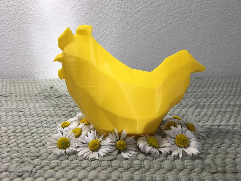 Mô hình gà Low Poly trang trí Lễ Phục Sinh 2026 - Image 4