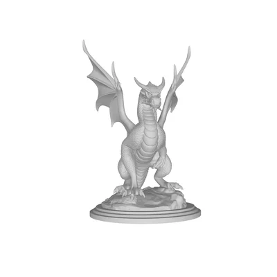 Mô hình rồng chiến đấu (Dragon) với đế đá in 3D độc đáo
