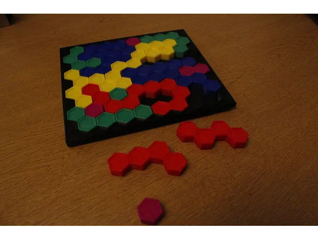Mô hình Hex Puzzle - Bộ xếp hình lục giác đầy màu sắc - Image 1