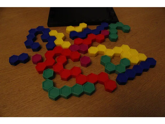 Mô hình Hex Puzzle - Bộ xếp hình lục giác đầy màu sắc - Image 3