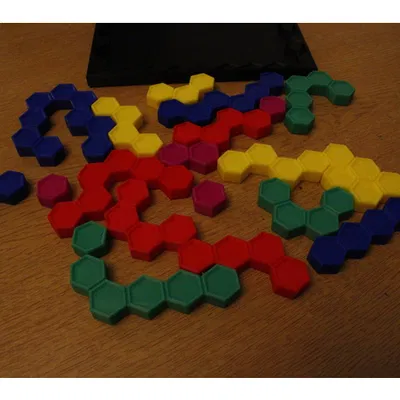 Mô hình Hex Puzzle - Bộ xếp hình lục giác đầy màu sắc