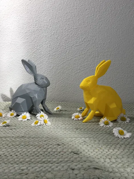 THỎ LOW POLY PHỤC SINH 2026 - Image 1