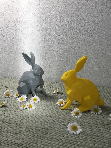 THỎ LOW POLY PHỤC SINH 2026 - Image 2