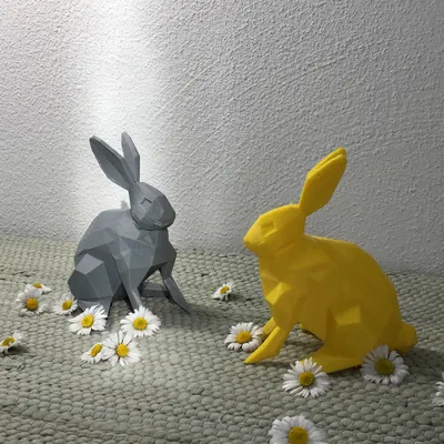 THỎ LOW POLY PHỤC SINH 2026