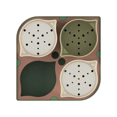 Khay Ươm Hạt Giống 4 Cốc Tự Tưới — Bộ STL 3 Phần In Không Cần Support