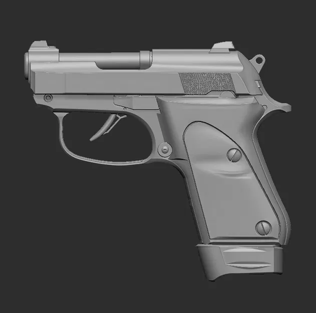 Mô hình 3D súng Beretta Tomcat - Image 2