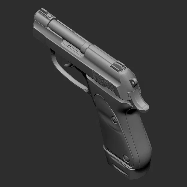 Mô hình 3D súng Beretta Tomcat - Image 3