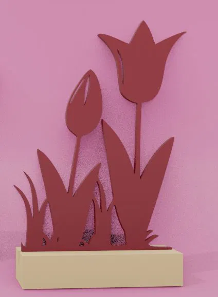 Mô hình trang trí cửa sổ hình hoa 3D tinh tế và dễ thương - Image 2