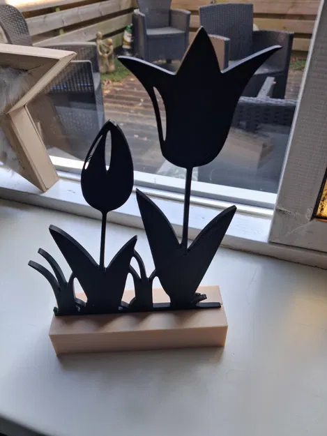 Mô hình trang trí cửa sổ hình hoa 3D tinh tế và dễ thương - Image 4