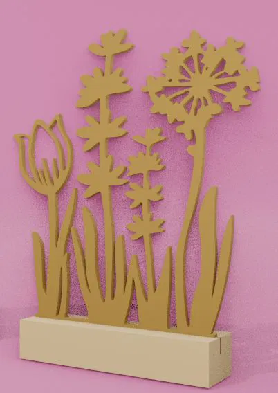 Mô hình trang trí cửa sổ hình hoa 3D tinh tế và dễ thương - Image 10