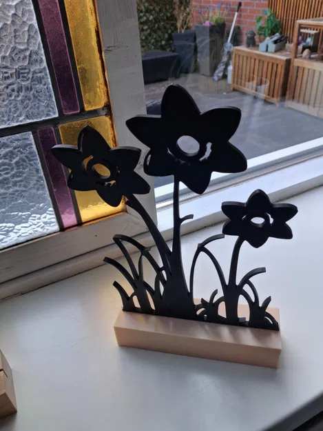 Mô hình trang trí cửa sổ hình hoa 3D tinh tế và dễ thương - Image 14