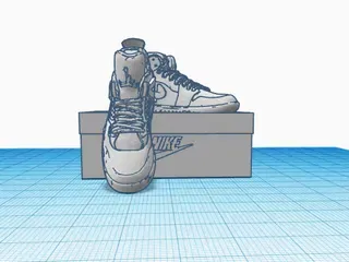 Mô hình hộp giày Nike 3D trang trí bàn làm việc độc đáo - Image 1