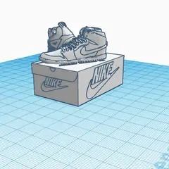 Mô hình hộp giày Nike 3D trang trí bàn làm việc độc đáo