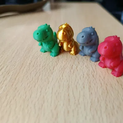 Mô hình T-Rex tí hon in 3D siêu dễ thương cho bàn làm việc