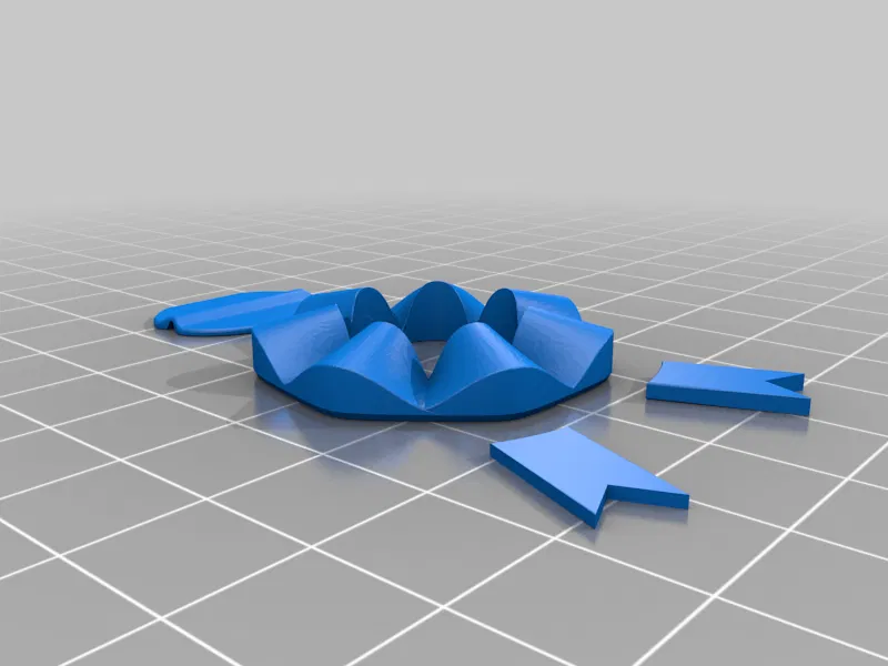 Mẫu in 3D huy hiệu Escarapela Argentina đẹp mắt - Image 3