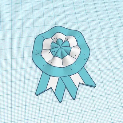 Mẫu in 3D huy hiệu Escarapela Argentina đẹp mắt