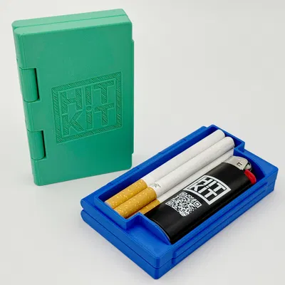 Tokédex - Hộp đựng thuốc lá/joint và bật lửa dạng vỏ sò