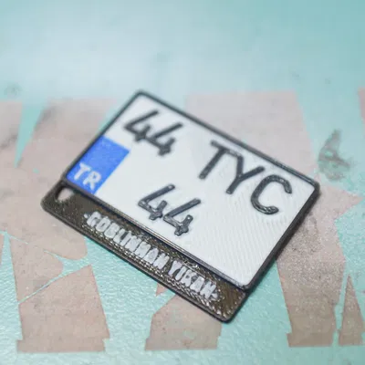 Móc khóa biển số xe máy TR