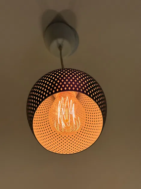 Đèn thả trần ISSAY Rumbles Series - Mẫu thiết kế in 3D tinh tế - Image 1