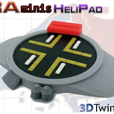 Đế mô hình Helipad (Sân bay trực thăng) - Cảm hứng từ Command & Conquer: Red Alert