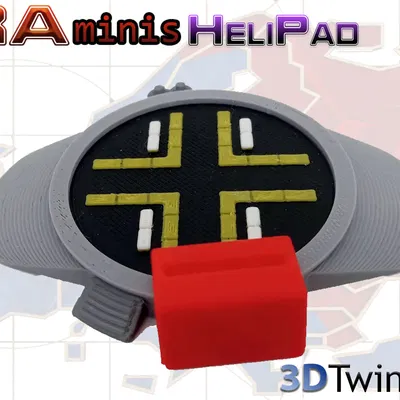 Đế mô hình Helipad (Sân bay trực thăng) - Cảm hứng từ Command & Conquer: Red Alert