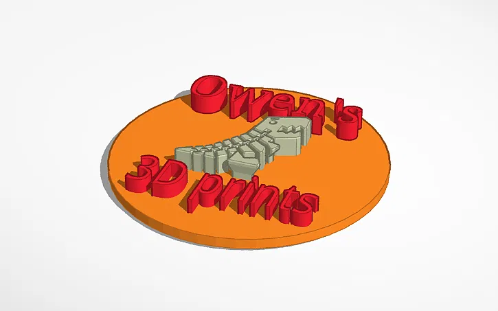 Biển tên cá nhân Owens 3D Prints - Tệp in 3D độc đáo - Image 1