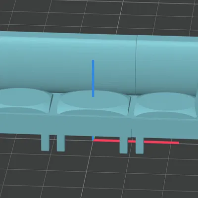 Mô hình ghế sofa (Couch) trang trí sa bàn 3D đẹp mắt