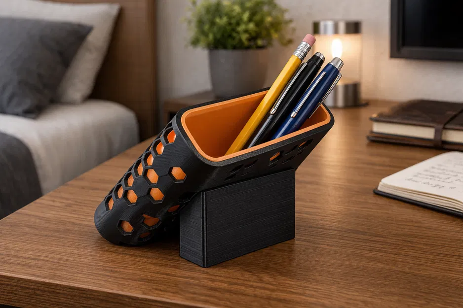 Ống cắm bút để bàn nghiêng 45 độ hiện đại - Image 8