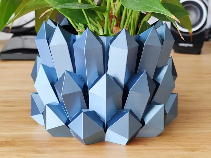 Chậu cây và đồ trang trí Moon Crystal - Thiết kế chậu hoa độc đáo - Image 2